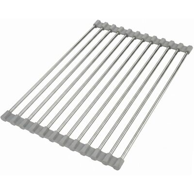 REA Scolapiatti Arrotolabile Per Lavello P12298a Grey REA Scolapiatti Arrotolabile Per Lavello P12298a Grey