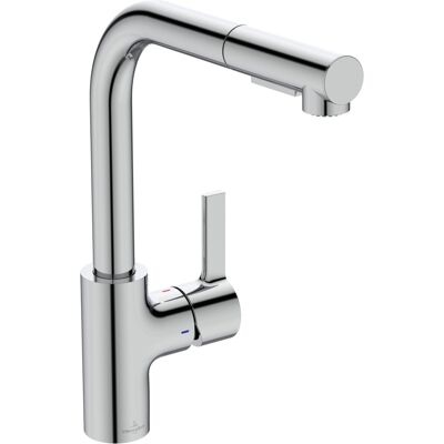 Villeroy & Boch Variaro Miscelatore Da Cucina Con Doccette Estraibile. Altezza Bocca 295 Mm. Rotazione A 360°. Risparmio Idrico Con 6.1 L/min. Montaggio Rapido – Cromo Villeroy & Boch Variaro Miscelatore Da Cucina Con Doccette Estraibile. Altezza Bocca 295 Mm. Rotazione A 360°. Risparmio Idrico Con 6.1 L/min. Montaggio Rapido – Cromo