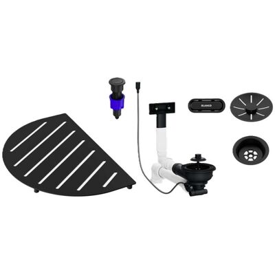 Blanco Oovalon - Kit Di Scarico Infino, Con Accessori, Nero Opaco 527994 Blanco Oovalon - Kit Di Scarico Infino, Con Accessori, Nero Opaco 527994