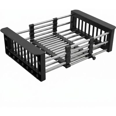 REA Scolapiatti Telescopico Per Lavello P14487 Black REA Scolapiatti Telescopico Per Lavello P14487 Black