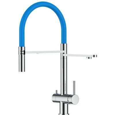 VIZIO Rubinetto Cucina in Acciaio Inox 3 Vie - Girevole a 360°, Tubo in Silicone Flessibile VIZIO Rubinetto Cucina in Acciaio Inox 3 Vie - Girevole a 360°, Tubo in Silicone Flessibile