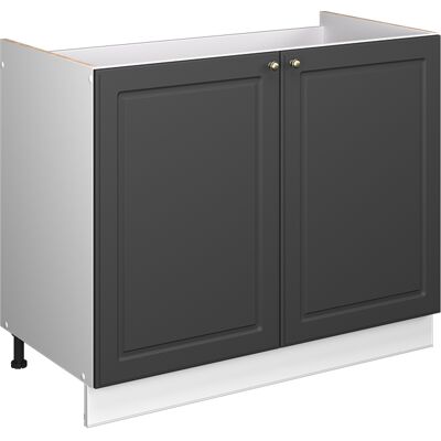 Vicco Mobile Lavello Cucina Fame-line, Oro-antracite Rustico/bianco, 100 Cm Senza Piano Di Lavoro, Vicco Mobile Lavello Cucina Fame-line, Oro-antracite Rustico/bianco, 100 Cm Senza Piano Di Lavoro,