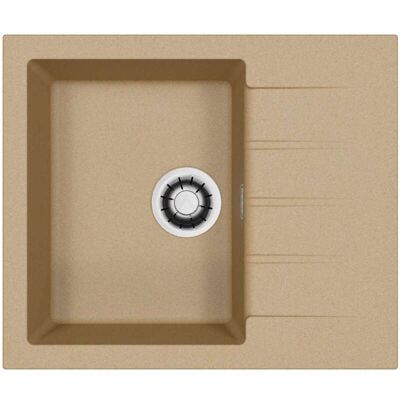 ALVEUS Cadit - Lavello In Granito 59x50 Cm, Quick-close, Clay 1149148 ALVEUS Cadit - Lavello In Granito 59x50 Cm, Quick-close, Clay 1149148
