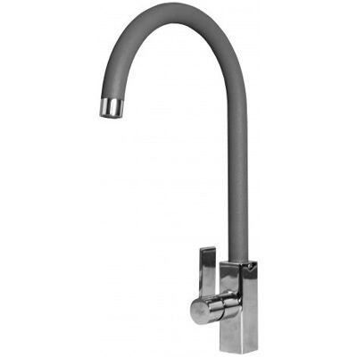 Miscelatore Cucina Elleci Titanio - Monocomando, Canna Girevole Miscelatore Cucina Elleci Titanio - Monocomando, Canna Girevole
