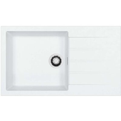 ALVEUS Cadit - Lavello In Granito 86x50 Cm, Quick-close, Glacier 1149152 ALVEUS Cadit - Lavello In Granito 86x50 Cm, Quick-close, Glacier 1149152