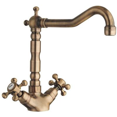 Miscelatore lavabo in ottone SAPHO Reitano - Montaggio a terra Miscelatore lavabo in ottone SAPHO Reitano - Montaggio a terra