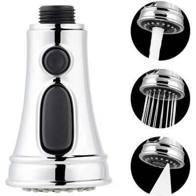 HABITEX Testina Rubinetto Cucina 3 Modalità, Doccetta Retrattile Universale G1/2 Per Miscelatore, Accessorio Sostituzione Filetto Maschio, Cromata. HABITEX Testina Rubinetto Cucina 3 Modalità, Doccetta Retrattile Universale G1/2 Per Miscelatore, Accessorio Sostituzione Filetto Maschio, Cromata.
