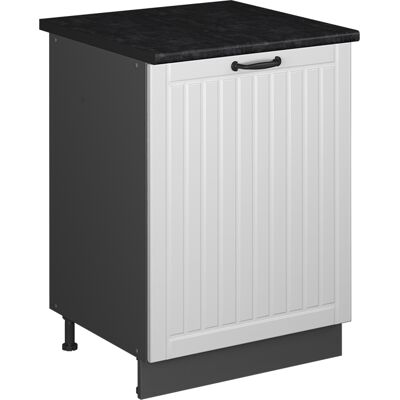 Vicco Mobile Lavello Cucina Fame-line, Bianco Rustico/antracite, 60 Cm, Vicco Mobile Lavello Cucina Fame-line, Bianco Rustico/antracite, 60 Cm,