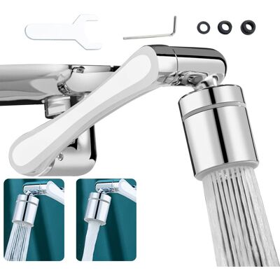 HABITEX Aeratore Rotante 1440° Per Rubinetto, Prolunga Filtro Con Bocchetta, Filtro Risparmio Idrico, Frangigetto Orientabile, Per Filetto Maschio 20/22/24mm, Universale Per Cucina E Bagno HABITEX Aeratore Rotante 1440° Per Rubinetto, Prolunga Filtro Con Bocchetta, Filtro Risparmio Idrico, Frangigetto Orientabile, Per Filetto Maschio 20/22/24mm, Universale Per Cucina E Bagno