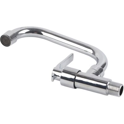 OEM Rubinetto Singolo A Parete Per Lavello, Attacco G1/2", Per Acqua Fredda, Ideale Per Cucine Domestiche. - Crezuo OEM Rubinetto Singolo A Parete Per Lavello, Attacco G1/2", Per Acqua Fredda, Ideale Per Cucine Domestiche. - Crezuo