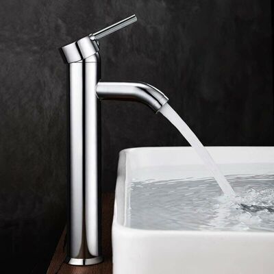 URSUS Rubinetto Per Lavabo Da Bagno Con Miscelatore Alto Per Lavabo O Lavandino, Miscelatore Regolabile Per Acqua Calda E Fredda. URSUS Rubinetto Per Lavabo Da Bagno Con Miscelatore Alto Per Lavabo O Lavandino, Miscelatore Regolabile Per Acqua Calda E Fredda.