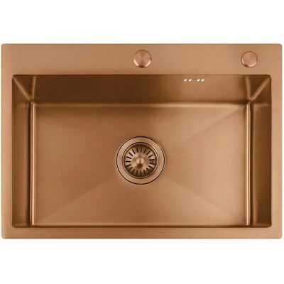 REA Lavello In Acciaio + Rubinetto Da Cucina Liam Brush Copper REA Lavello In Acciaio + Rubinetto Da Cucina Liam Brush Copper