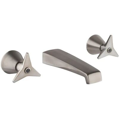 MAMOLI Rubinetto A Tre Fori Batteria Lavabo A Muro In Colore Pvd Inox Spazzolato Gio Ponti 45190000002f Pvd Acciaio MAMOLI Rubinetto A Tre Fori Batteria Lavabo A Muro In Colore Pvd Inox Spazzolato Gio Ponti 45190000002f Pvd Acciaio