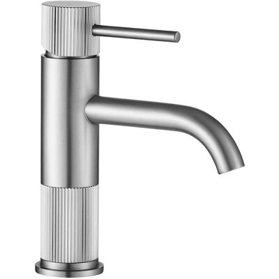 REA Rubinetto Da Lavabo Lungo Stripe Brush Steel REA Rubinetto Da Lavabo Lungo Stripe Brush Steel
