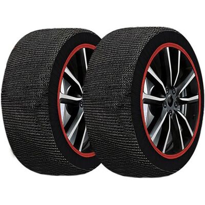OEM Maranello Catene Da Neve Tessili - 295/50 R20 - 2 Pezzi - Calze Da Neve - Maranello Super X 3d - Omologate - Taglia 3xl OEM Maranello Catene Da Neve Tessili - 295/50 R20 - 2 Pezzi - Calze Da Neve - Maranello Super X 3d - Omologate - Taglia 3xl