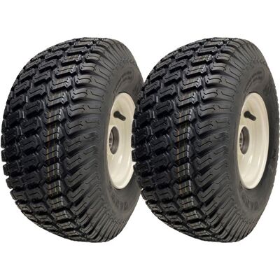 OEM 15x6.00-6 Pneumatico Erbato Su Cerchio - Tosaerba, Rimorchio, 20mm Bb - Set 2 - OEM 15x6.00-6 Pneumatico Erbato Su Cerchio - Tosaerba, Rimorchio, 20mm Bb - Set 2 -