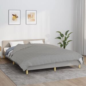 VIDAXL Coperta Ponderata Grigia 200x230 Cm 9 Kg Tessuto VIDAXL Coperta Ponderata Grigia 200x230 Cm 9 Kg Tessuto