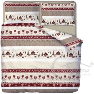 TEX FAMILY - valbadia rosso - Matrimoniale - Duvet cover TEX FAMILY - valbadia rosso - Matrimoniale - Duvet cover