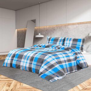 PROLENTA PREMIUM - Maison du'Monde - Set Copripiumino Blu e Grigio 135x200 cm in - Grijs