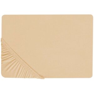 Lenzuolo su misura in cotone Beliani JANBU - 140x200 cm - Beige sabbia - Lenzuolo su misura Lenzuolo su misura in cotone Beliani JANBU - 140x200 cm - Beige sabbia - Lenzuolo su misura