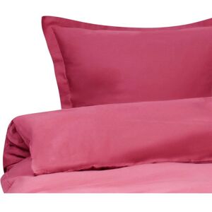 BELIANI Set Copripiumino Moderno In Cotone Satinato 200 X 200 Cm Bourdeaux Parkrose BELIANI Set Copripiumino Moderno In Cotone Satinato 200 X 200 Cm Bourdeaux Parkrose