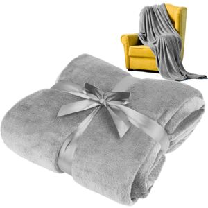 Plaid in pile Teesa - Grigio 200x220cm - Plaid Plaid in pile Teesa - Grigio 200x220cm - Plaid