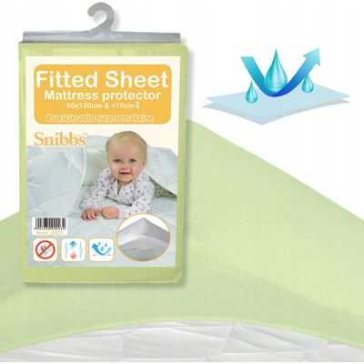 OEM Lenzuolo Con Angoli Impermeabile, Coprimaterasso Snibbs 60x120 Verde OEM Lenzuolo Con Angoli Impermeabile, Coprimaterasso Snibbs 60x120 Verde