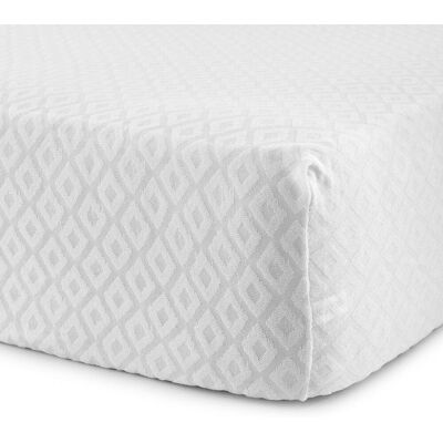 HOMEGARDEN Coprimaterasso Traversa Spugna Jersey Una Piazza E E Mezza 125x200cm Bordo 27cm HOMEGARDEN Coprimaterasso Traversa Spugna Jersey Una Piazza E E Mezza 125x200cm Bordo 27cm