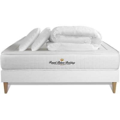 Royal Palace Bedding - Set letto Lancaster 140x190 - Bianco - Letto Royal Palace Bedding - Set letto Lancaster 140x190 - Bianco - Letto