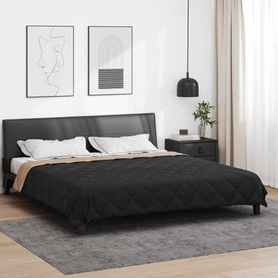 VIDAXL Piumone Completo Annuale Nero E Talpa 220 X 240 Cm VIDAXL Piumone Completo Annuale Nero E Talpa 220 X 240 Cm