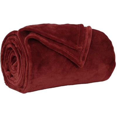 VIDAXL Coperta Rosso Bordeaux 220 X 240 Cm Panno VIDAXL Coperta Rosso Bordeaux 220 X 240 Cm Panno