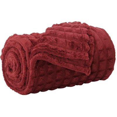 VIDAXL Coperta Rosso Bordeaux 240 X 220 Cm Panno VIDAXL Coperta Rosso Bordeaux 240 X 220 Cm Panno
