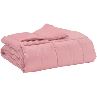 VIDAXL Piumone Completo Annuale Rosa 155 X 220 Cm Microfibra VIDAXL Piumone Completo Annuale Rosa 155 X 220 Cm Microfibra