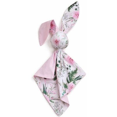 OEM Morbida E Soffice Coperta Doudou A Forma Di Coniglietto In Cotone - Peonie Rosa - Rosa OEM Morbida E Soffice Coperta Doudou A Forma Di Coniglietto In Cotone - Peonie Rosa - Rosa
