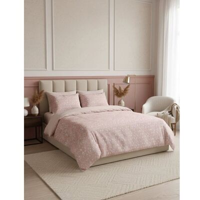 OEM Set Di Biancheria Da Letto - 1 Copripiumino 140 X 200 Cm + 1 Federe 60 X 60 Cm - 100% Cotone Rinforzato - Salmone / Bianco OEM Set Di Biancheria Da Letto - 1 Copripiumino 140 X 200 Cm + 1 Federe 60 X 60 Cm - 100% Cotone Rinforzato - Salmone / Bianco