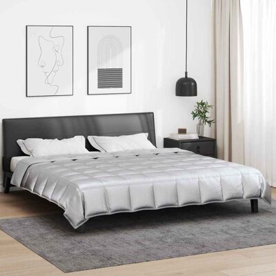 VIDAXL Piumone Completo Annuale Argento 220 X 240 Cm Satin E VIDAXL Piumone Completo Annuale Argento 220 X 240 Cm Satin E