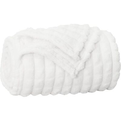 VIDAXL Coperta Bianco 240 X 220 Cm Panno VIDAXL Coperta Bianco 240 X 220 Cm Panno