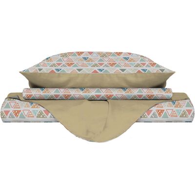 GIORDANOSHOP - Copripiumino Singolo Double Face Con Federe Stampato Different GIORDANOSHOP - Copripiumino Singolo Double Face Con Federe Stampato Different