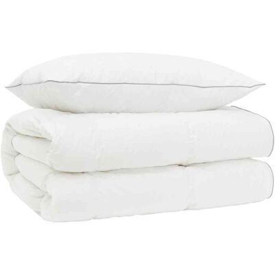 VIDAXL Set Di Piumoni In Piume D’oca Al 90% Fulda 2 Pz 135 X 200 Cm VIDAXL Set Di Piumoni In Piume D’oca Al 90% Fulda 2 Pz 135 X 200 Cm