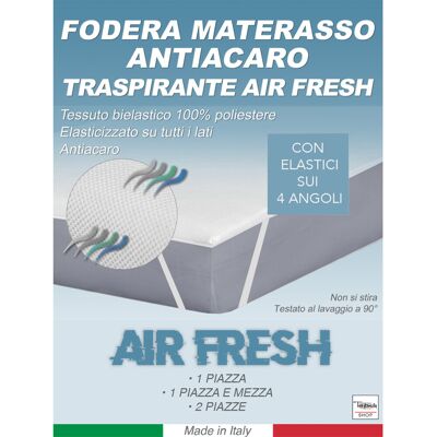 TEX FAMILY Antiacaro traversa traspirante air Fresh 2 piazze - Fitted mattress protector TEX FAMILY Antiacaro traversa traspirante air Fresh 2 piazze - Fitted mattress protector