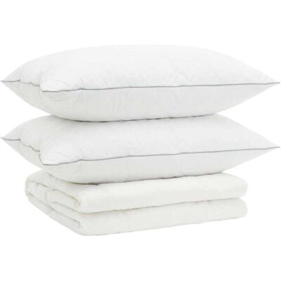 VIDAXL Set Di Piumoni In Piume D’oca Al 90% Fulda 3 Pz 220 X 240 Cm VIDAXL Set Di Piumoni In Piume D’oca Al 90% Fulda 3 Pz 220 X 240 Cm