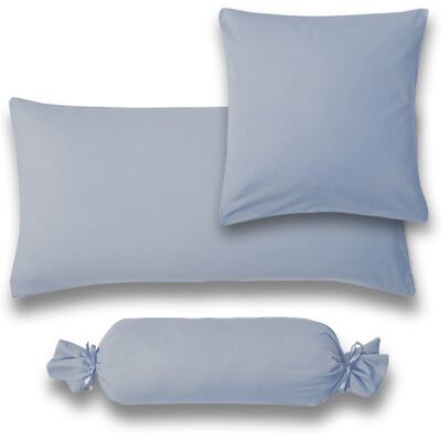 Federe in cotone azzurro cielo ESTELLA - Cuscini Federe in cotone azzurro cielo ESTELLA - Cuscini