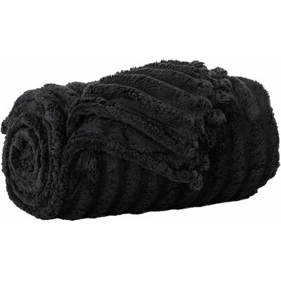 VIDAXL Coperta Nero 240 X 220 Cm 1,36 Kg Panno VIDAXL Coperta Nero 240 X 220 Cm 1,36 Kg Panno