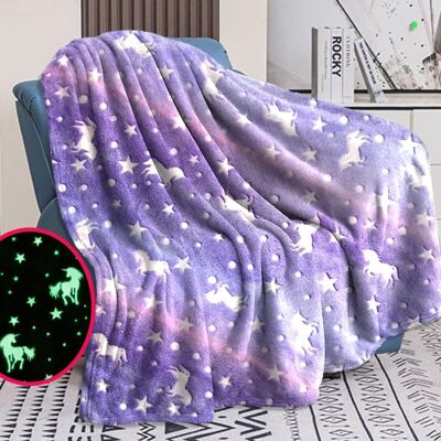 OEM Coperta Luminosa Per Bambini Con Unicorno, 120 X 150 Cm, Regalo Per Bambine Per Natale E Compleanni - Crezuo OEM Coperta Luminosa Per Bambini Con Unicorno, 120 X 150 Cm, Regalo Per Bambine Per Natale E Compleanni - Crezuo