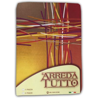 TEX FAMILY - Kioto - Arancione - Due piazze - Copriletto TEX FAMILY - Kioto - Arancione - Due piazze - Copriletto