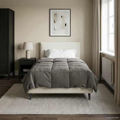 VIDAXL Piumone Completo Annuale Grigio Chiaro 155 X 220 Cm VIDAXL Piumone Completo Annuale Grigio Chiaro 155 X 220 Cm