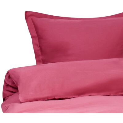 BELIANI Set Copripiumino Moderno In Cotone Satinato 200 X 200 Cm Bourdeaux Parkrose BELIANI Set Copripiumino Moderno In Cotone Satinato 200 X 200 Cm Bourdeaux Parkrose