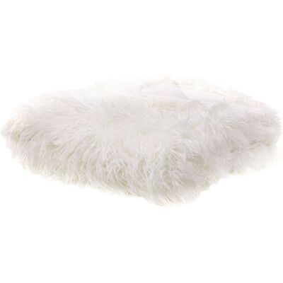 Beliani Coperta da letto bianca - Coperta da letto Beliani Coperta da letto bianca - Coperta da letto