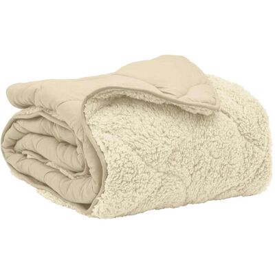 VIDAXL Piumone Completo Annuale Trapuntato Crema 135 X 220 Cm VIDAXL Piumone Completo Annuale Trapuntato Crema 135 X 220 Cm