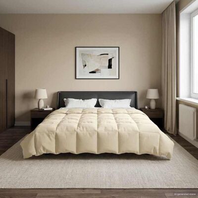 VIDAXL Piumone Completo Annuale Crema 220 X 240 Cm Microfibra VIDAXL Piumone Completo Annuale Crema 220 X 240 Cm Microfibra